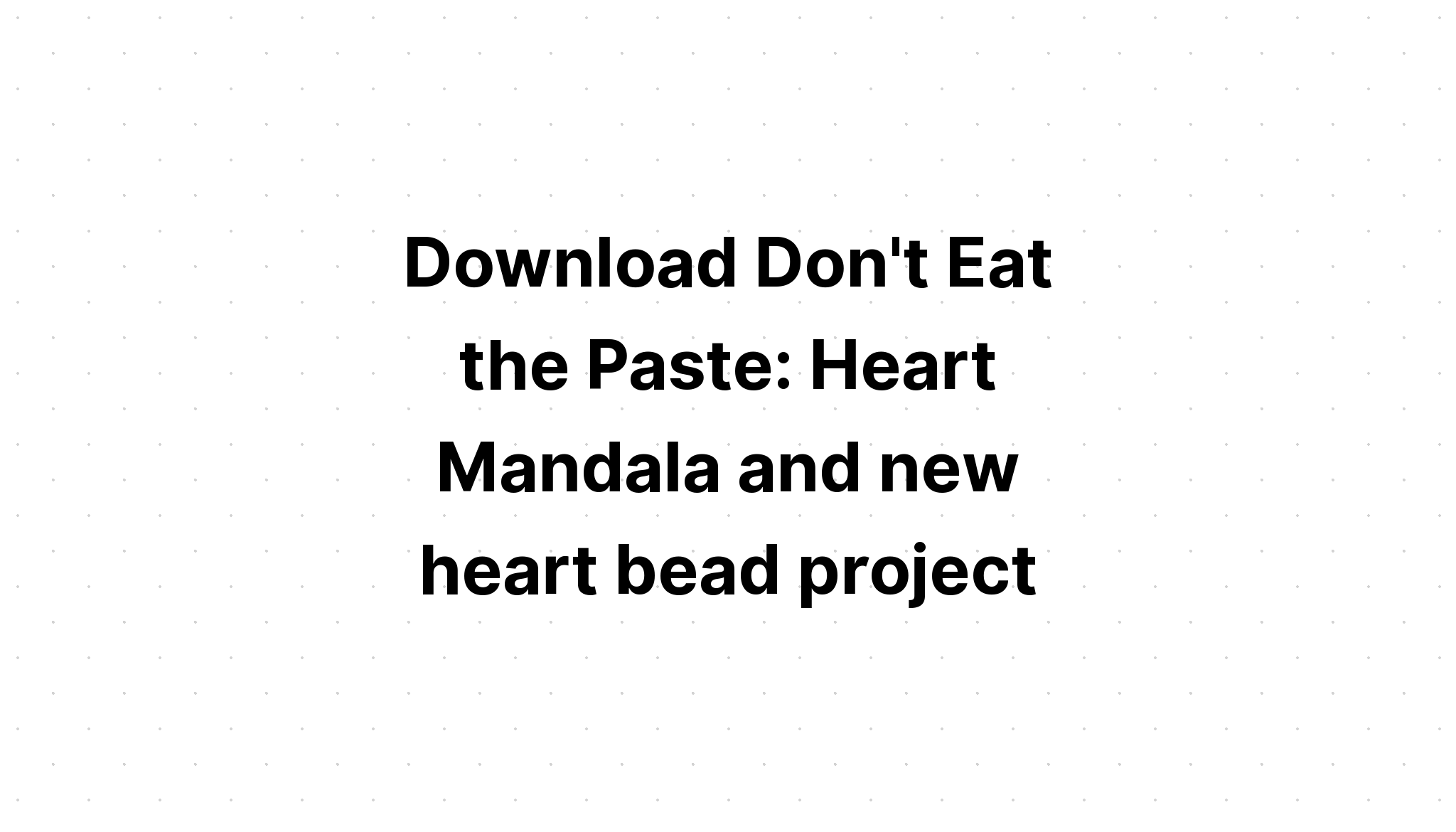 Download Heart Mandala? SVG File